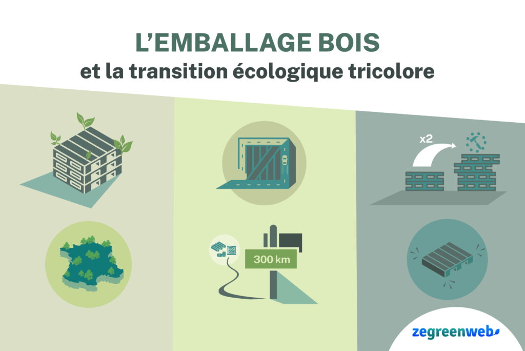 emballage bois infographie