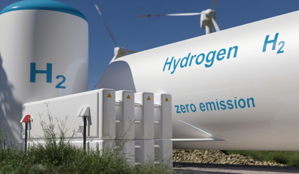 Projet de production d’hydrogène vert en France, illustrant les enjeux et les investissements pour le développement de cette filière.