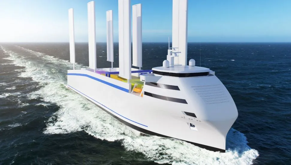 Navire à faible émission de CO₂ symbolisant la décarbonation du secteur maritime en Europe.