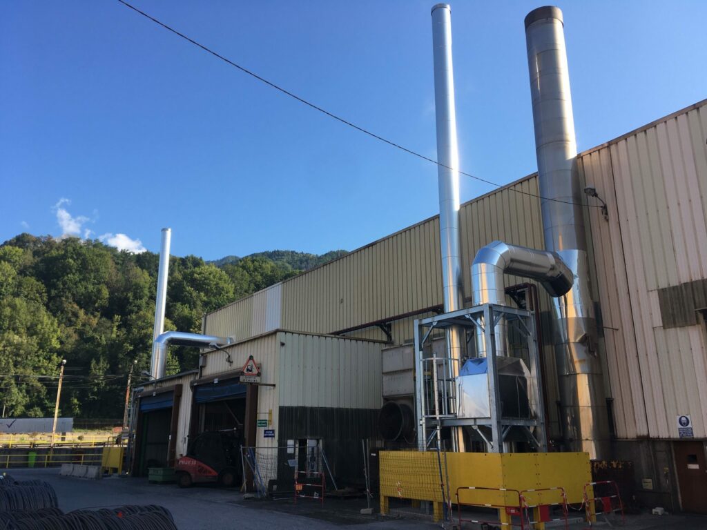 Site industriel français équipé de technologies de récupération d’énergie.