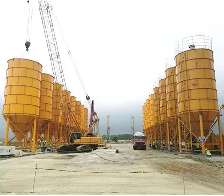 Site industriel de production de ciment bas-carbone