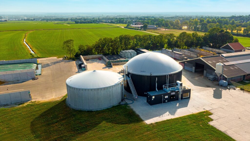 Installation de méthanisation agricole produisant du gaz vert