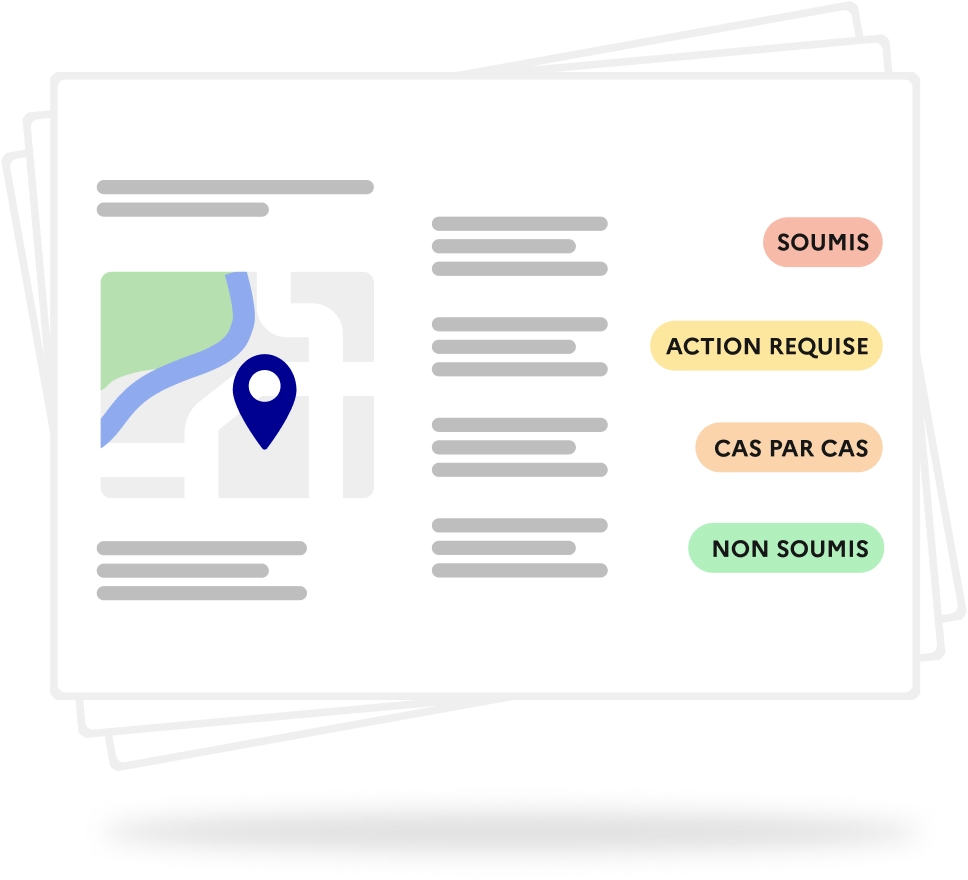 Documents administratifs pour un projet de transition écologique
