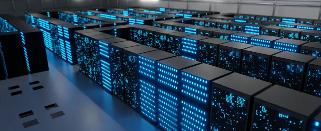 Serveurs dans un centre de données