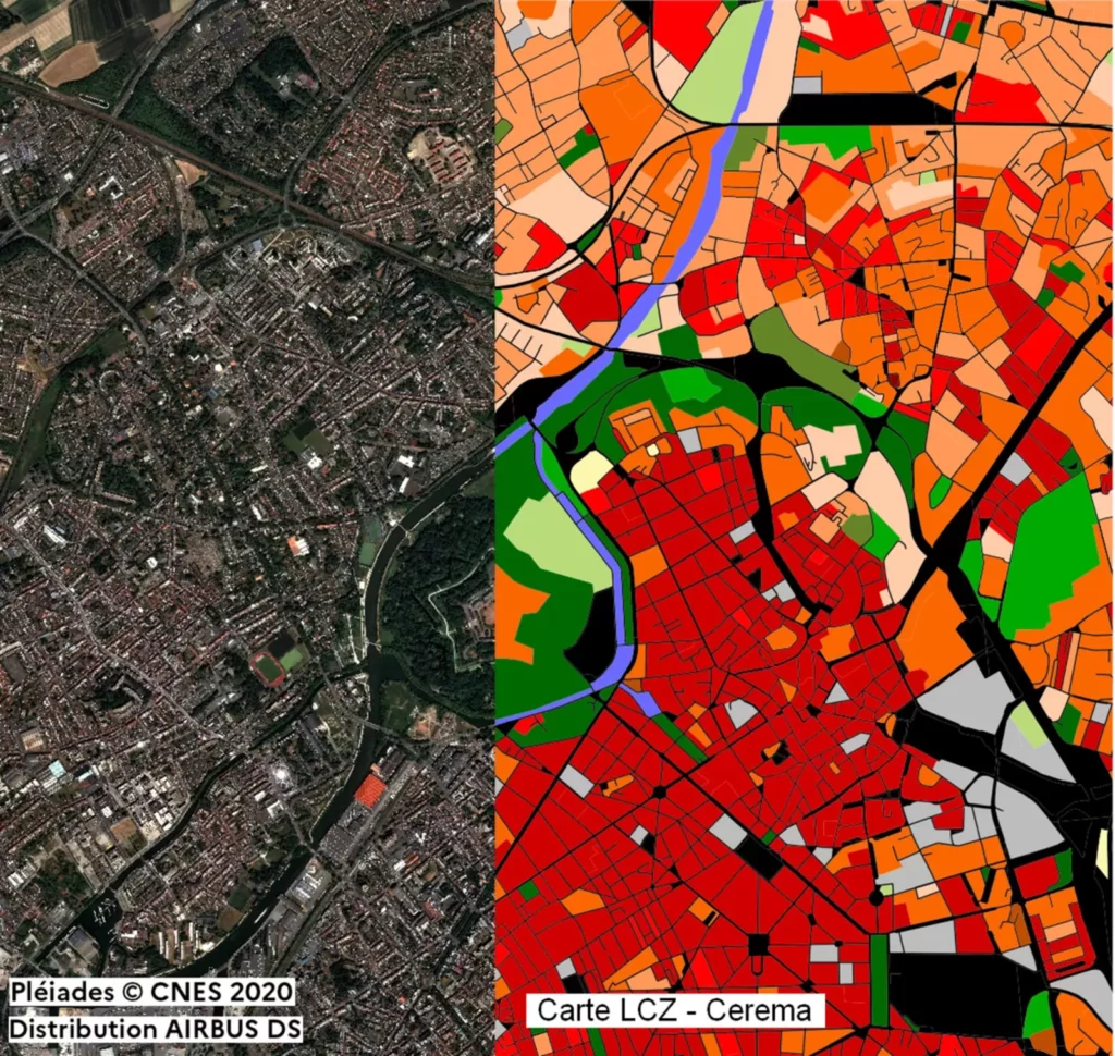 cartographie vulnerabilite climatique ville