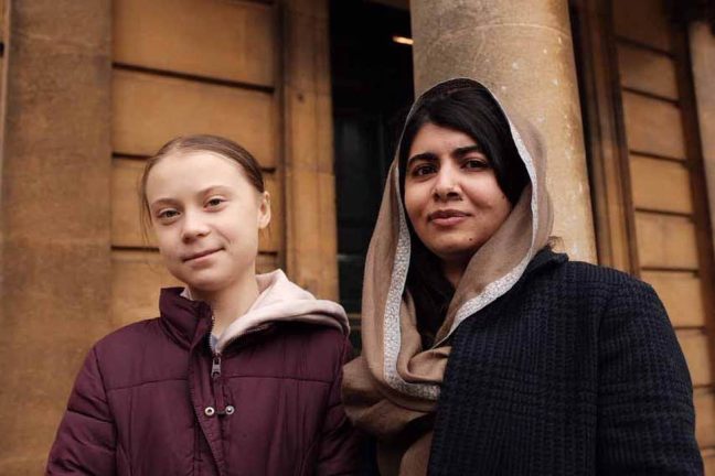 Greta a rencontré Malala : les jeunes militantes photographiées ensemble à Oxford