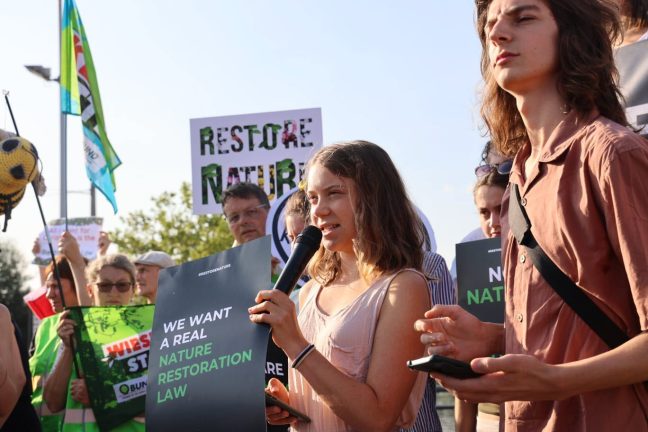 Greta Thunberg et des activistes s’opposent aux agriculteurs au sujet de la loi sur la nature