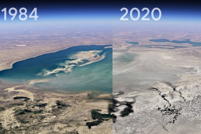 Une nouvelle fonctionnalité de Google Earth met en lumière le changement climatique